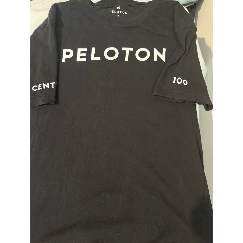 PELOTON CYCLING Official Unisex Century Club 100 Bike Rides T-Shirt Size Medium
